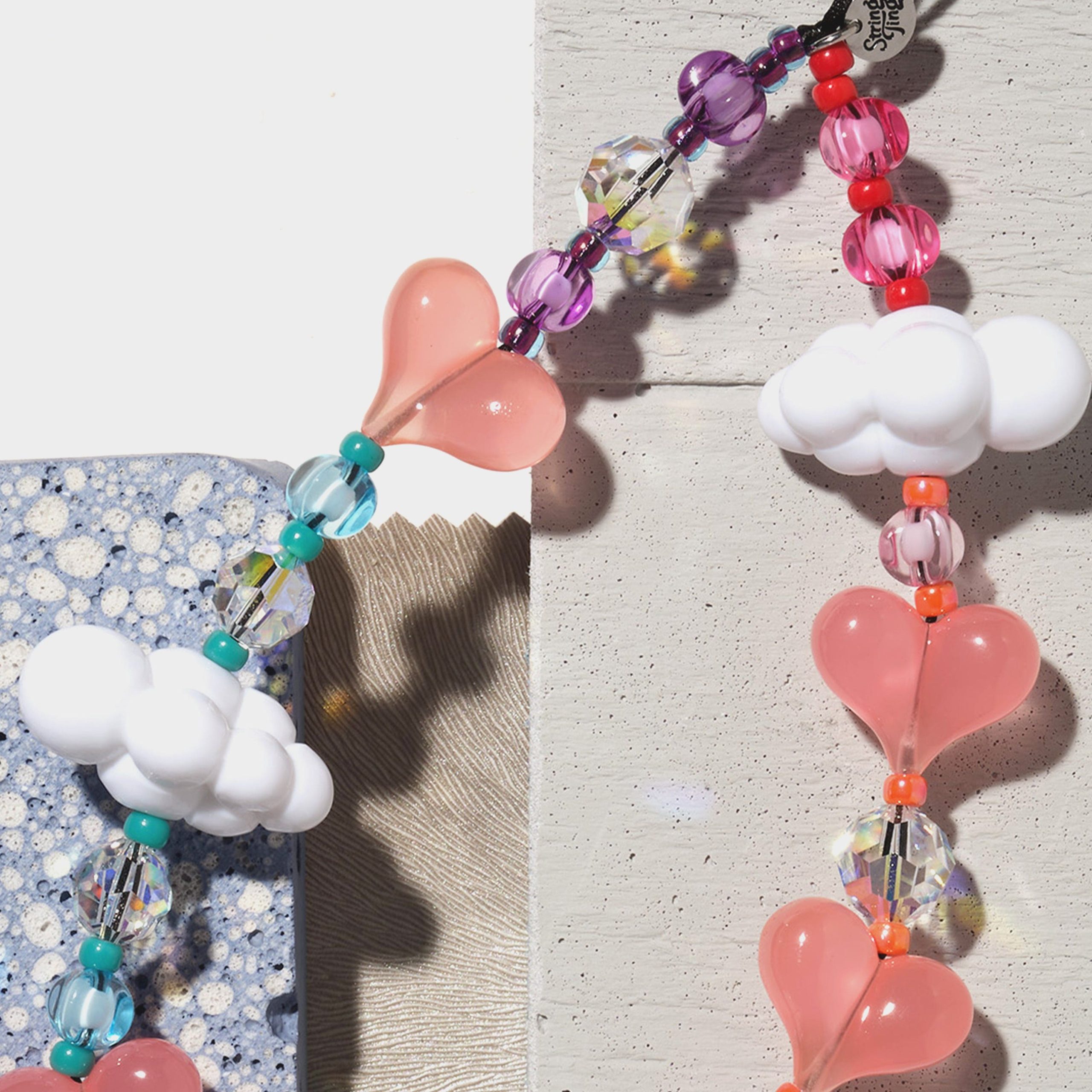 Rainbow Kawaii Wristlet Phone Strap - Image 3