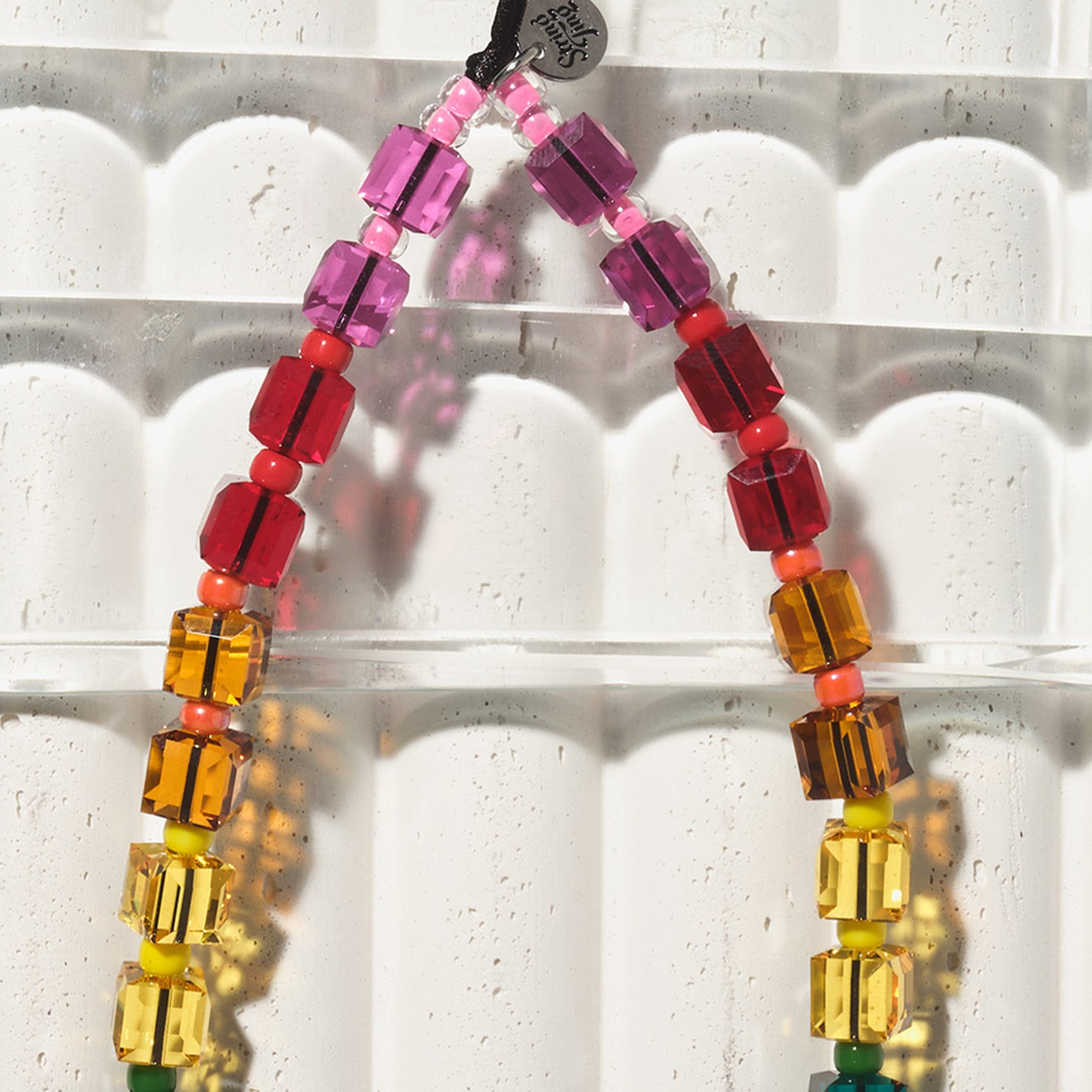 Rainbow Rancher Crystal Wristlet Phone Strap - Image 4