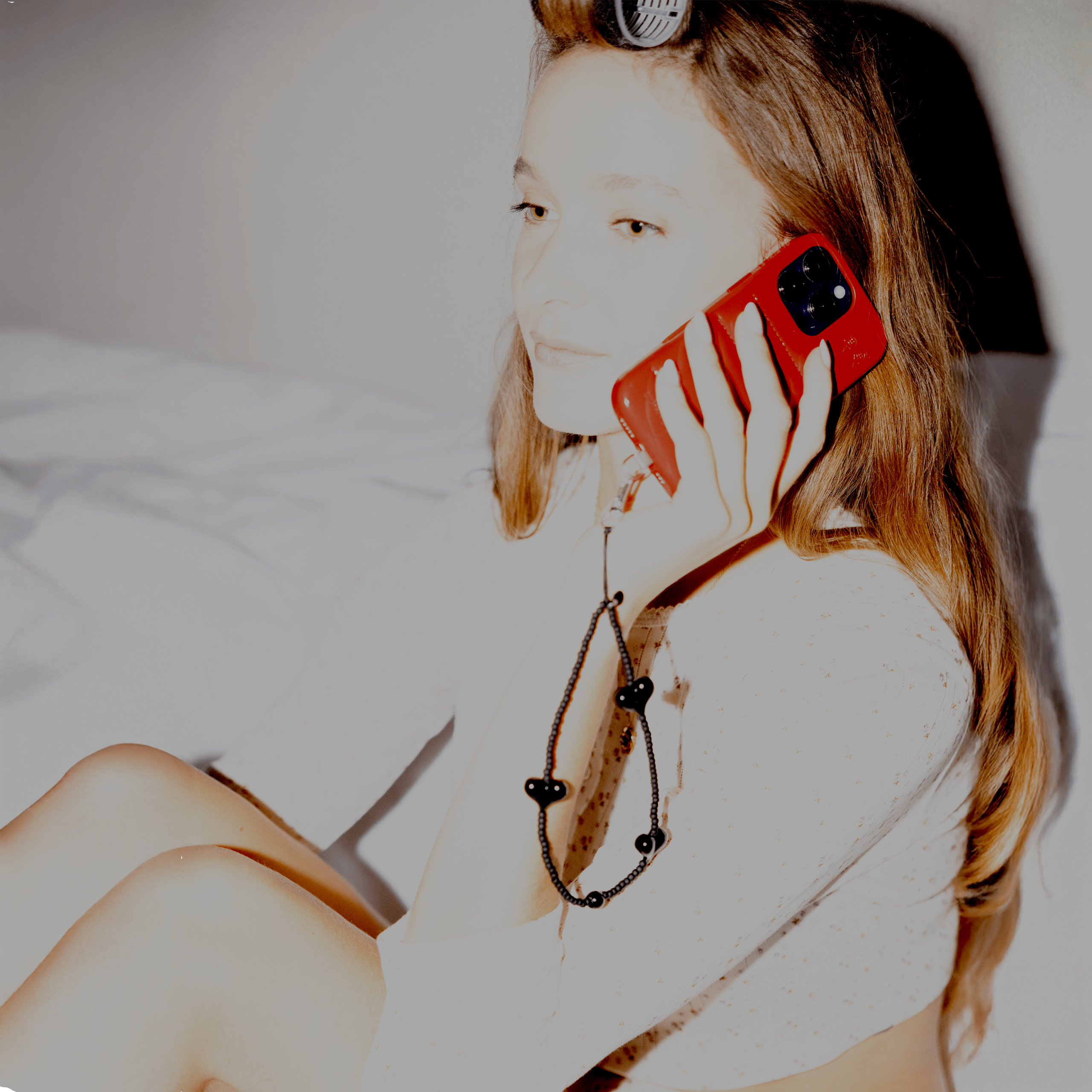 Heart Beat™ Midnight Request Line Wristlet Phone Strap - Image 9